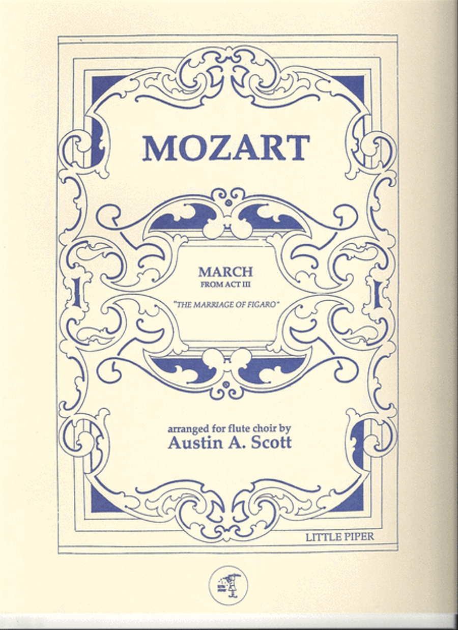 March from Act III from The Marriage of Figaro Flute Choir scores gallery preview page 1