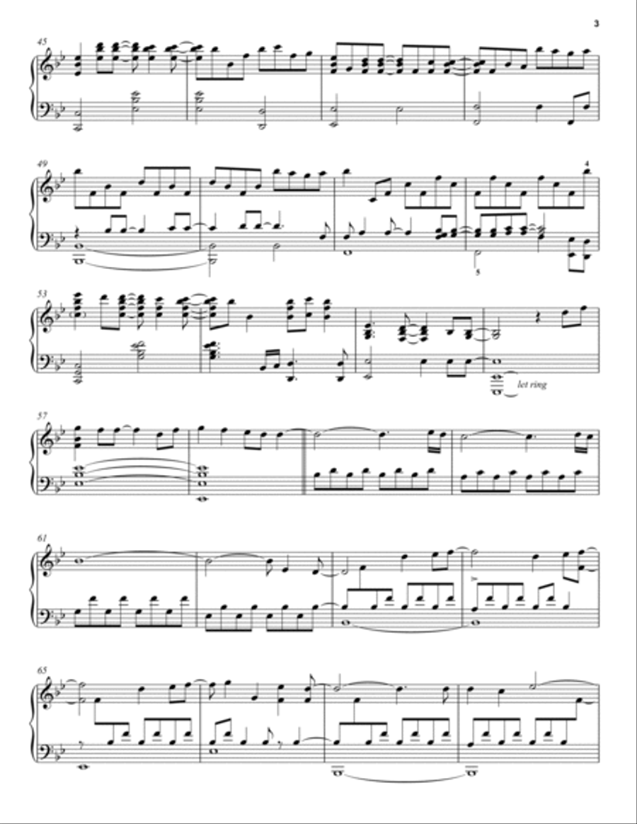 A Million Dreams (from The Greatest Showman) Piano Solo scores gallery preview page 3