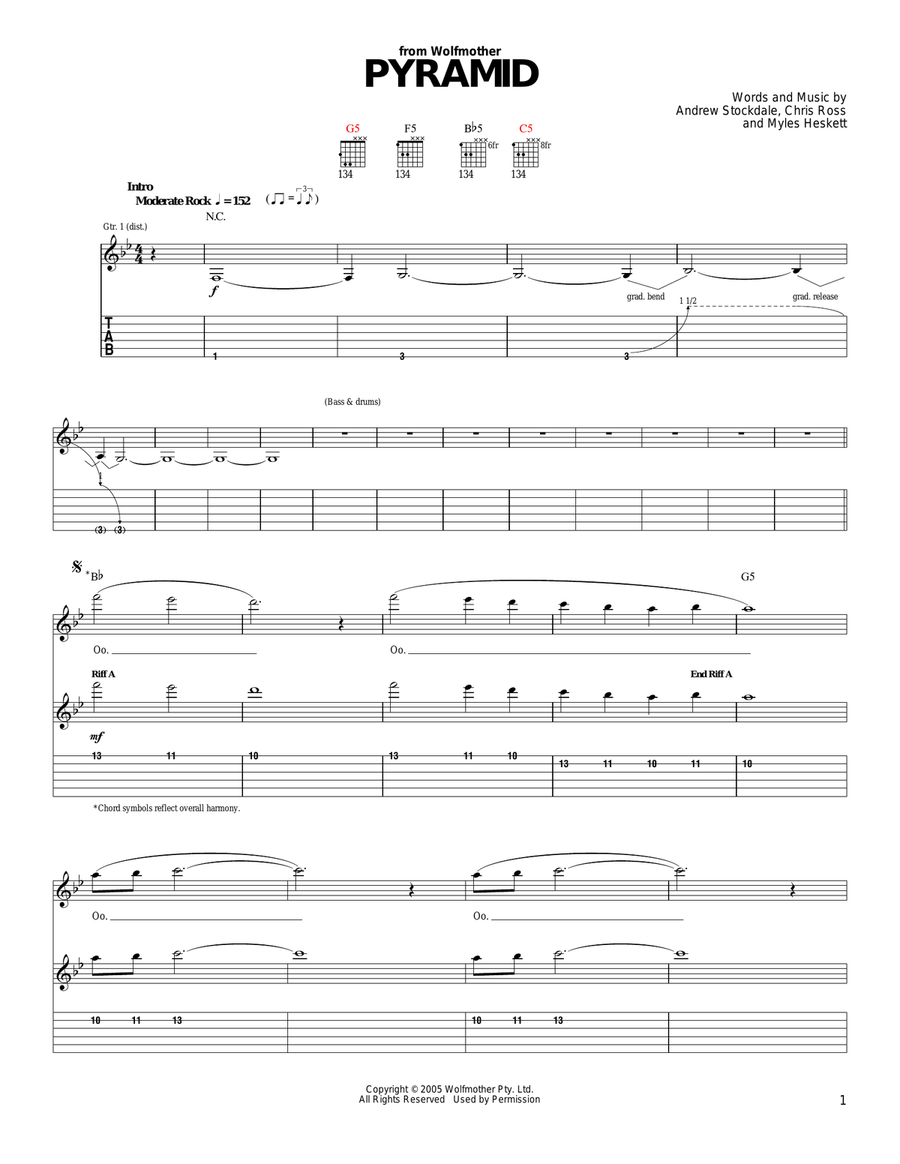Pyramid Acoustic Guitar scores gallery preview page 1
