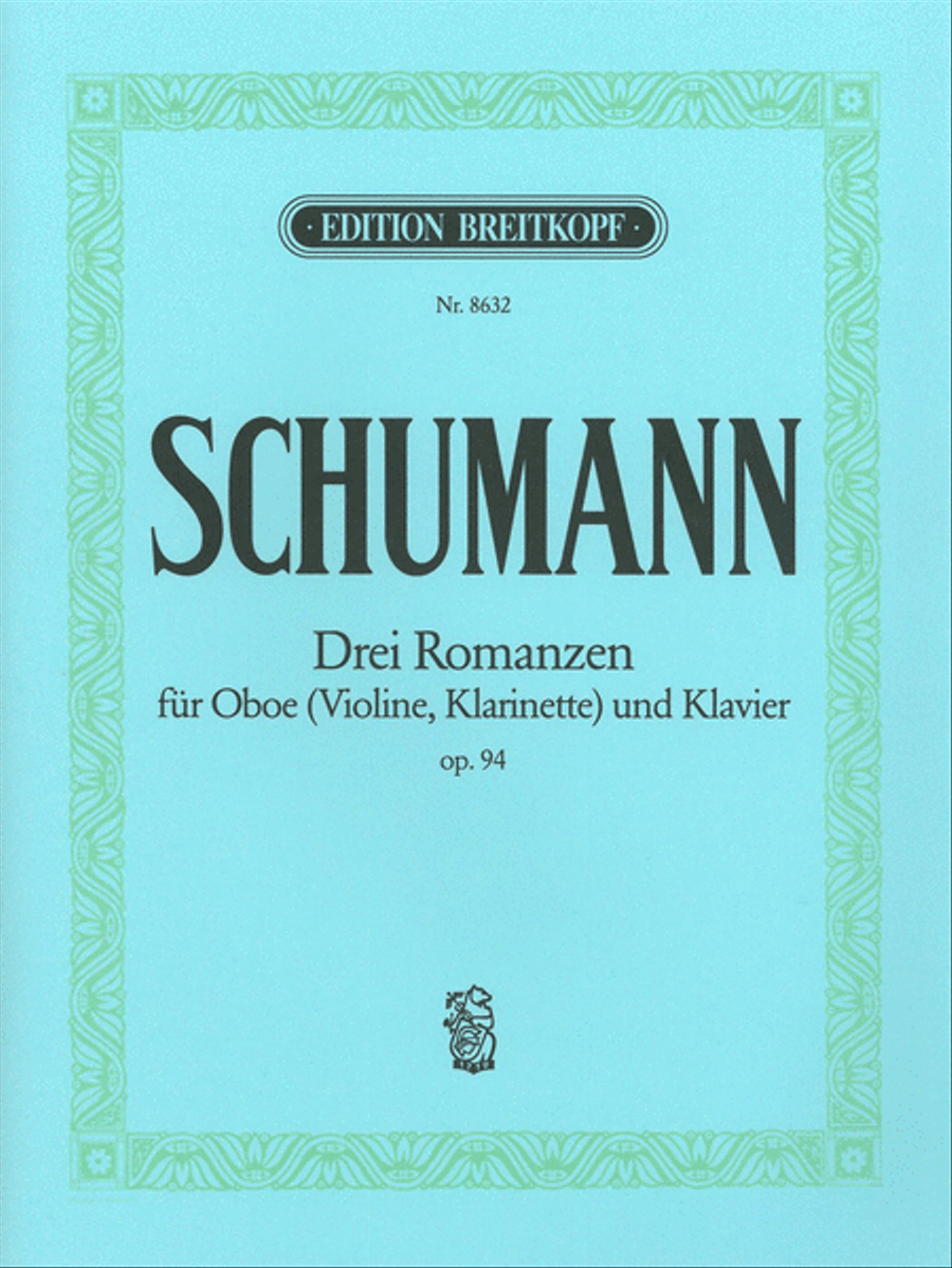 3 Romances Op. 94 Violin Solo scores gallery preview page 1