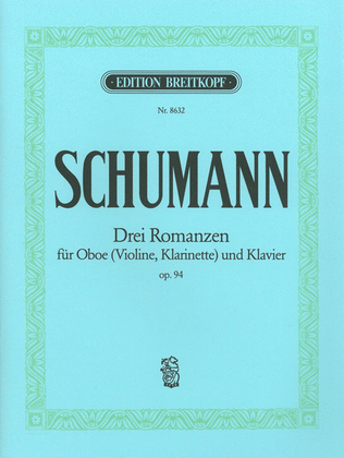 Book cover for 3 Romances Op. 94