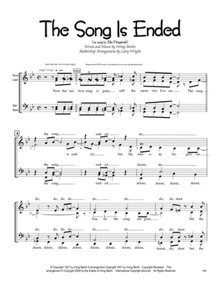Book cover for The Song Is Ended (but The Melody Lingers On)