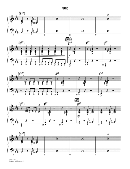 Shake a Tail Feather (arr. John Wasson) - Piano