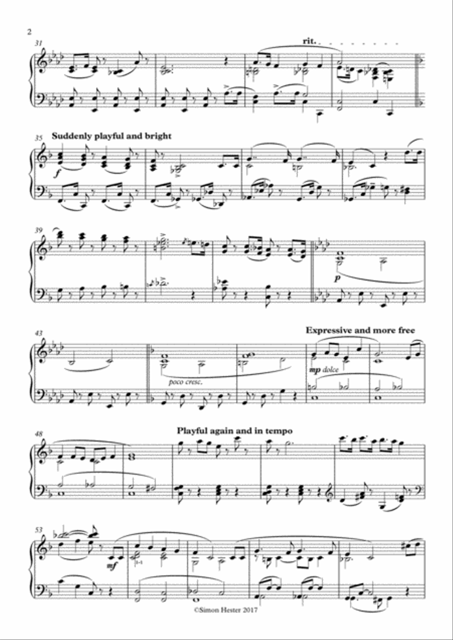 Let It Snow! Let It Snow! Let It Snow! Piano Solo scores gallery preview page 2