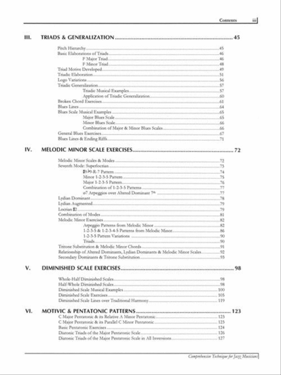 Comprehensive Technique for Jazz Musicians – 2nd Edition Collection / Songbook scores gallery preview page 4
