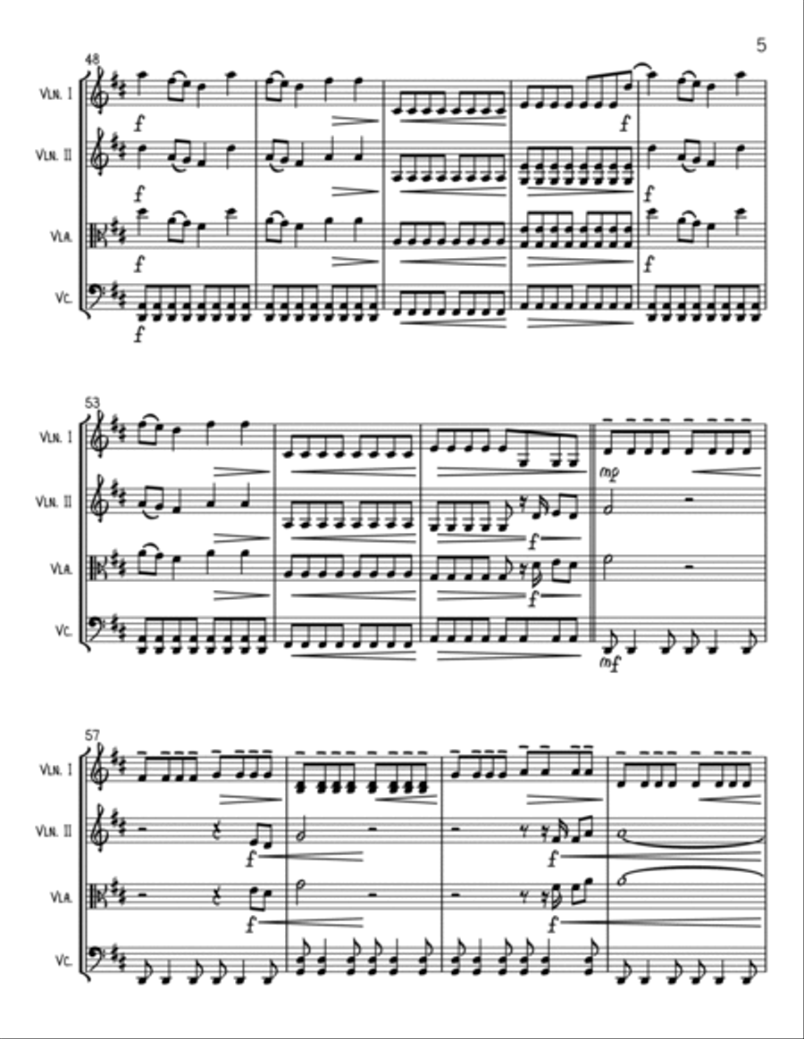 I Will Wait String Trio scores gallery preview page 5