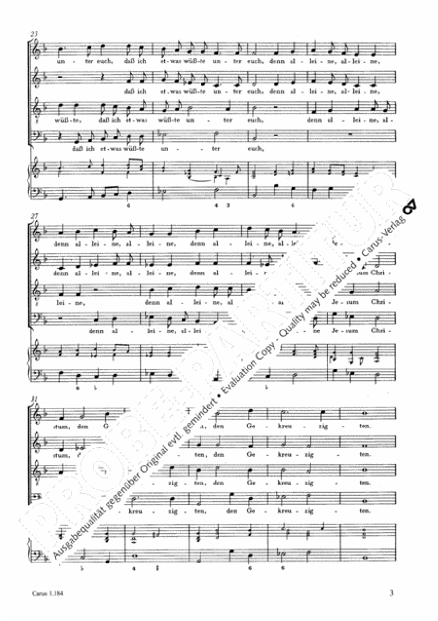 Ich hielte mich nicht dafur 4-Part scores gallery preview page 4