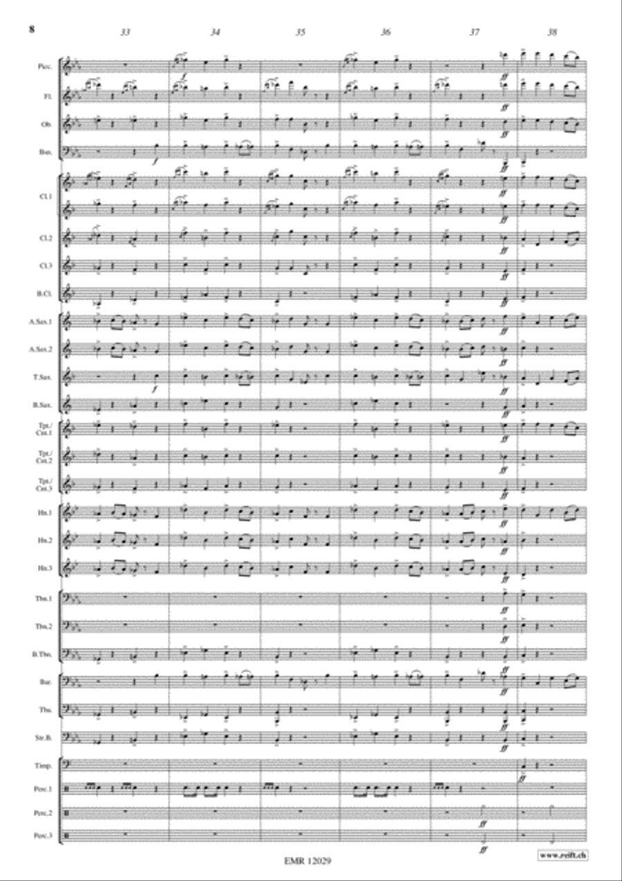 Alexander Nevsky Concert Band scores gallery preview page 9