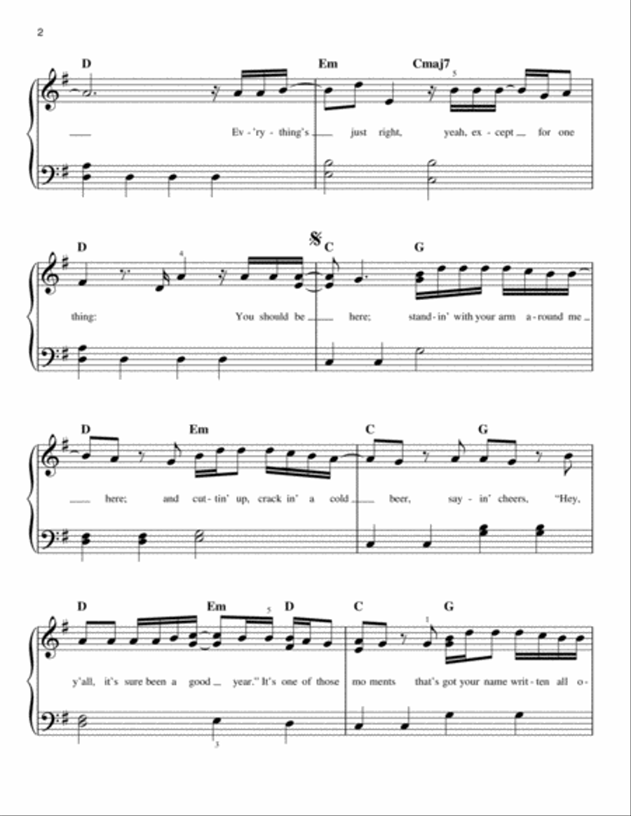 You Should Be Here You Should Be Here Easy Piano scores gallery preview page 2