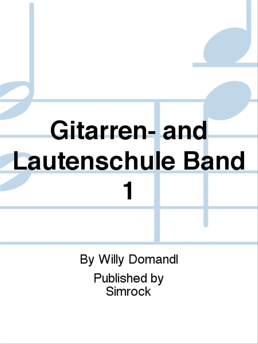 Gitarren- and Lautenschule Band 1 Guitar scores gallery preview page 1
