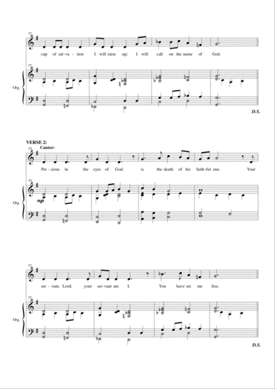 Psalm 116: Our Blessing Cup 3-Part scores gallery preview page 3
