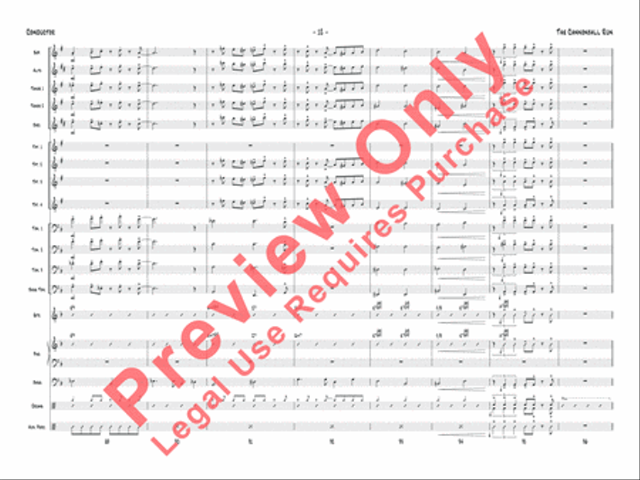 The Cannonball Run Jazz Ensemble scores gallery preview page 13