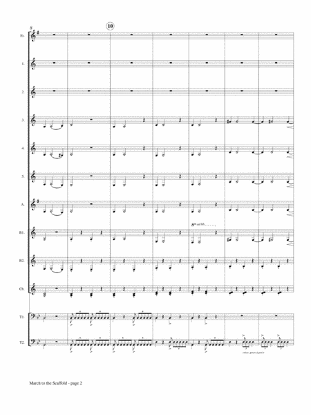 March to the Scaffold from "Symphonie Fantastique" for Clarinet Choir