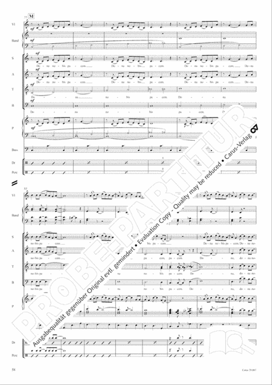 Missa latina 4-Part scores gallery preview page 59