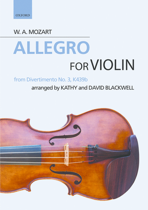 Book cover for Allegro: from Divertimento No. 3, K439b