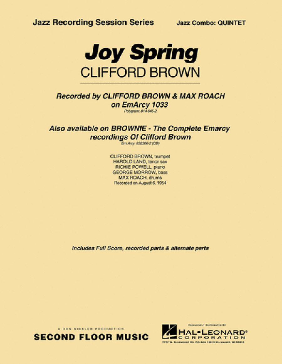 Joy Spring Jazz Ensemble scores gallery preview page 1