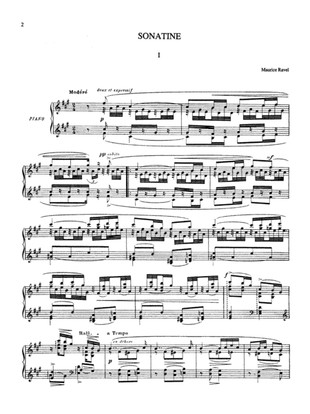 Ravel: Sonatina