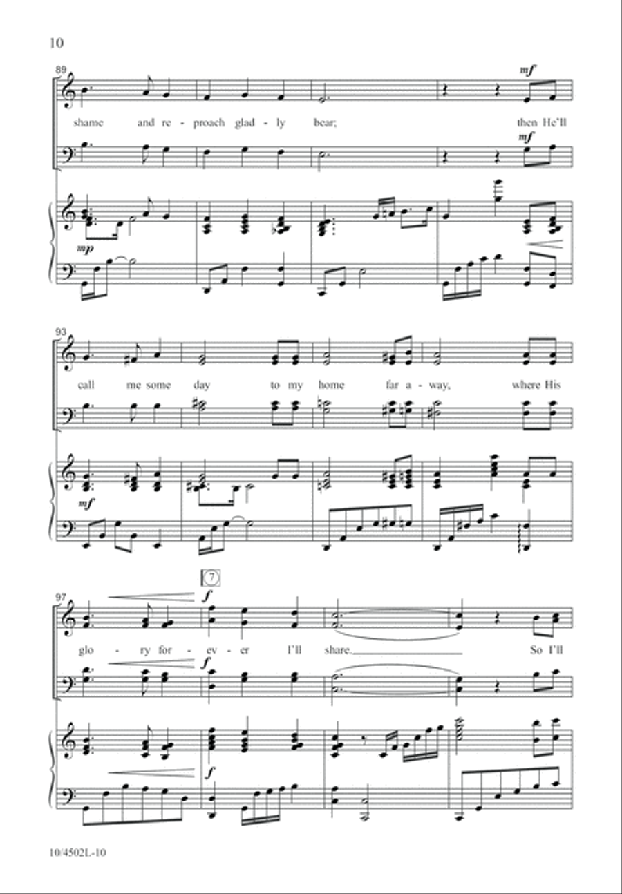 The Old Rugged Cross The Old Rugged Cross 4-Part scores gallery preview page 11