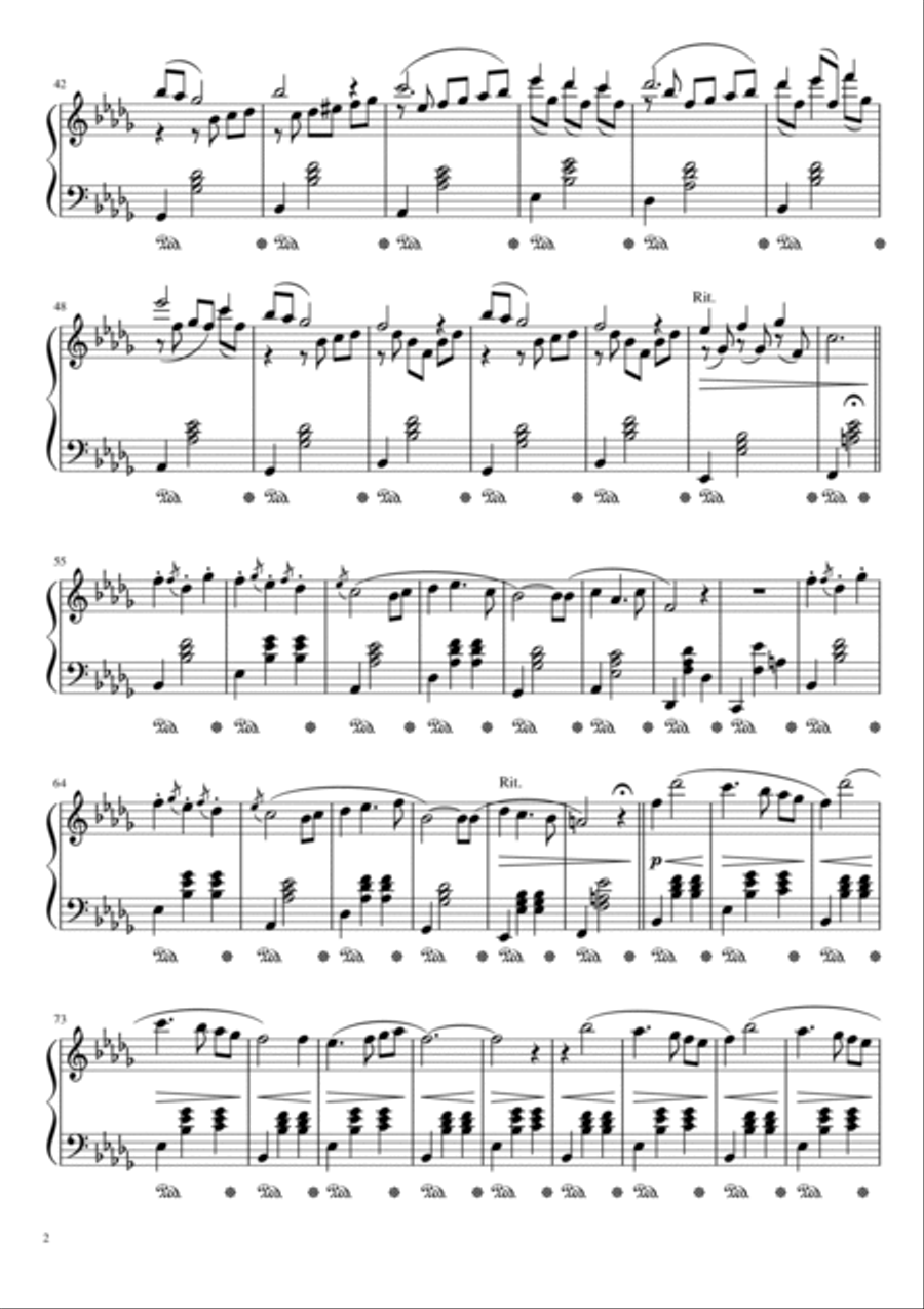 Half a life Half a life Piano Solo scores gallery preview page 3