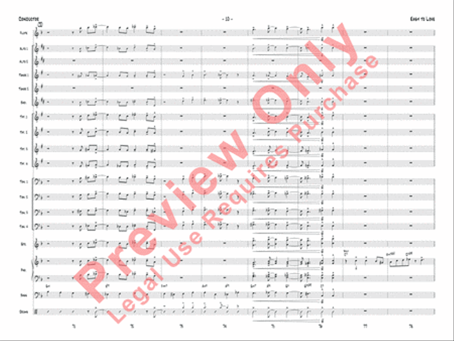 Easy to Love Jazz Ensemble scores gallery preview page 13