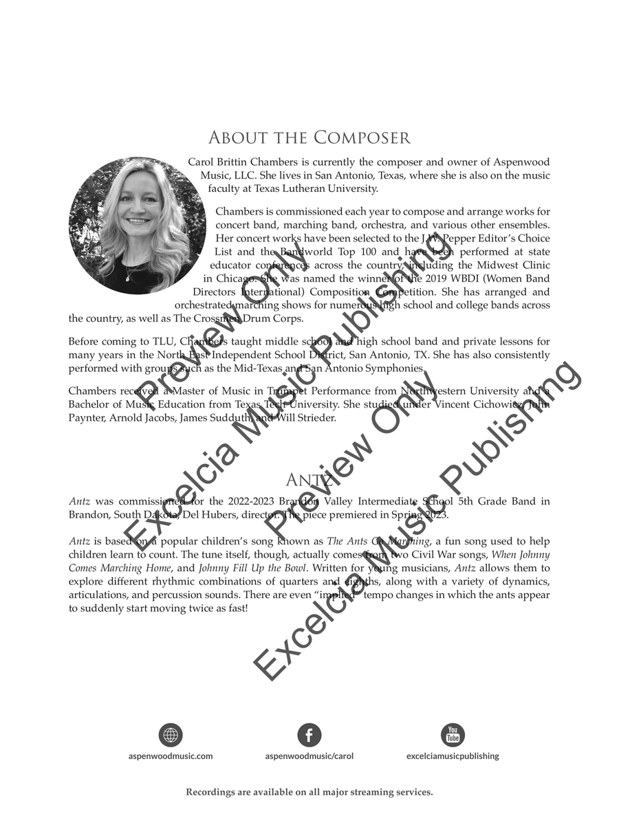 Antz (Score) Antz (Score) Concert Band scores gallery preview page 3