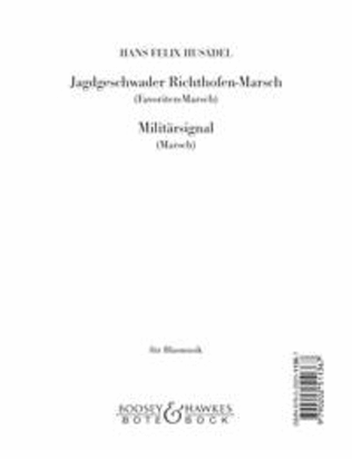 Jagdgeschwader Richthofen-Marsch / Militarsignal