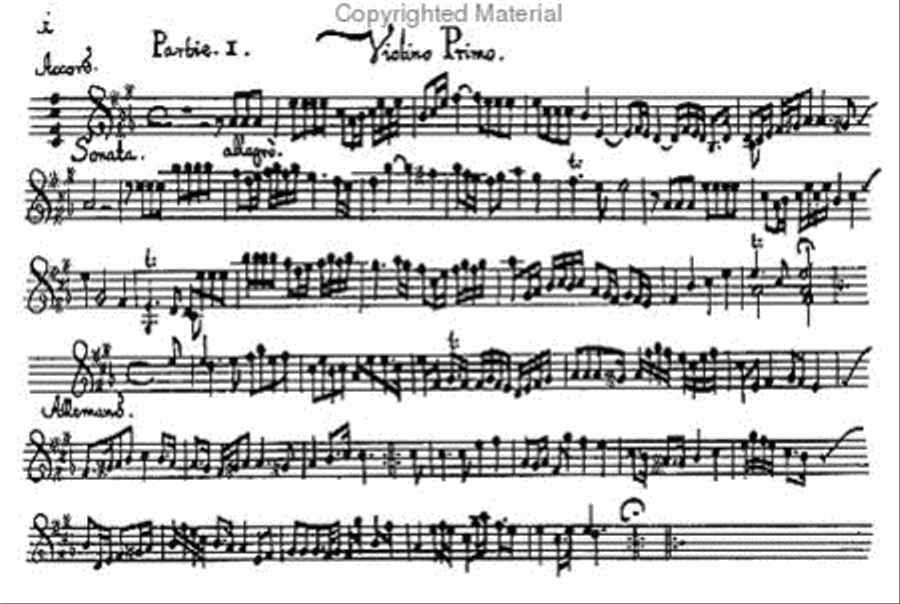 Musicalische ergotzung - Nurnberg, (undated = 1695) Violin scores gallery preview page 3