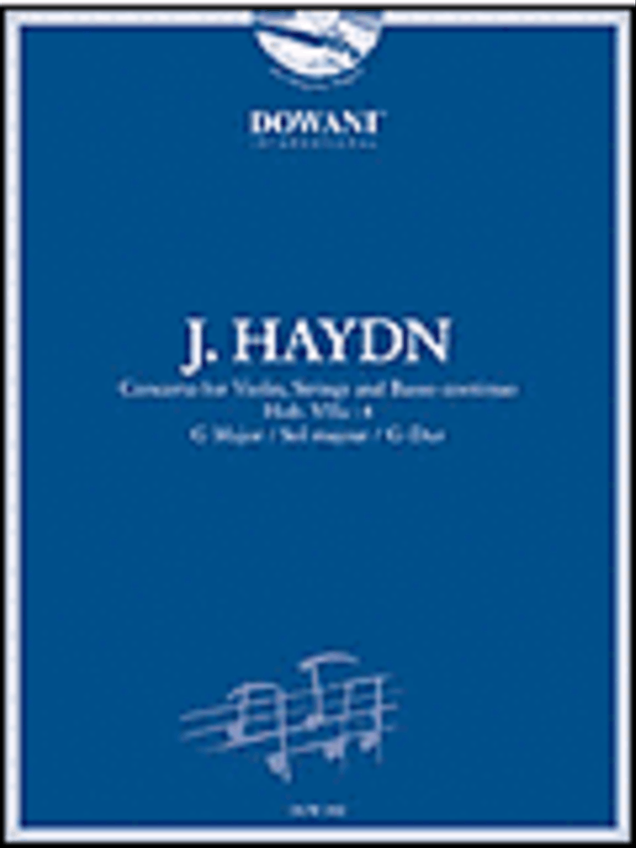 Haydn: Concerto for Violin, Strings and Basso Continuo by Franz Joseph Haydn Violin Solo - Sheet Music