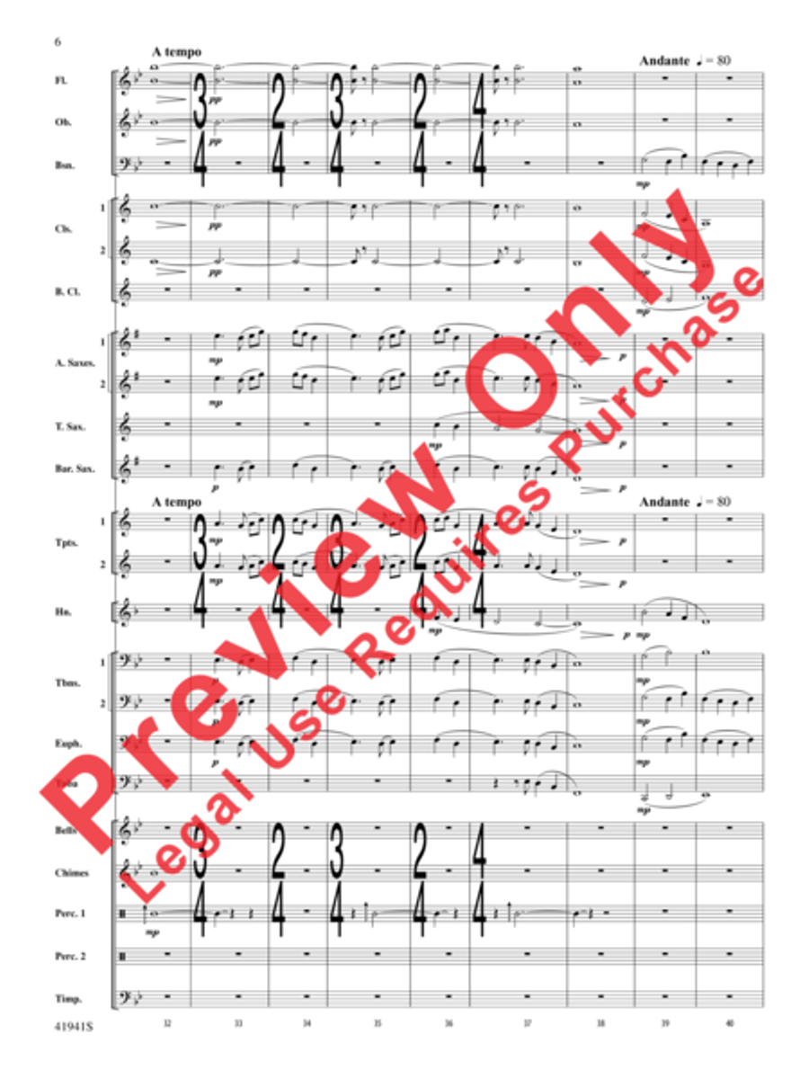 Forgotten Heroes Concert Band scores gallery preview page 7