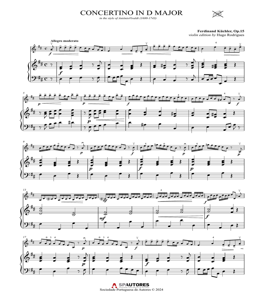 CONCERTINO OP.15 CONCERTINO OP.15 Violin Solo scores gallery preview page 3