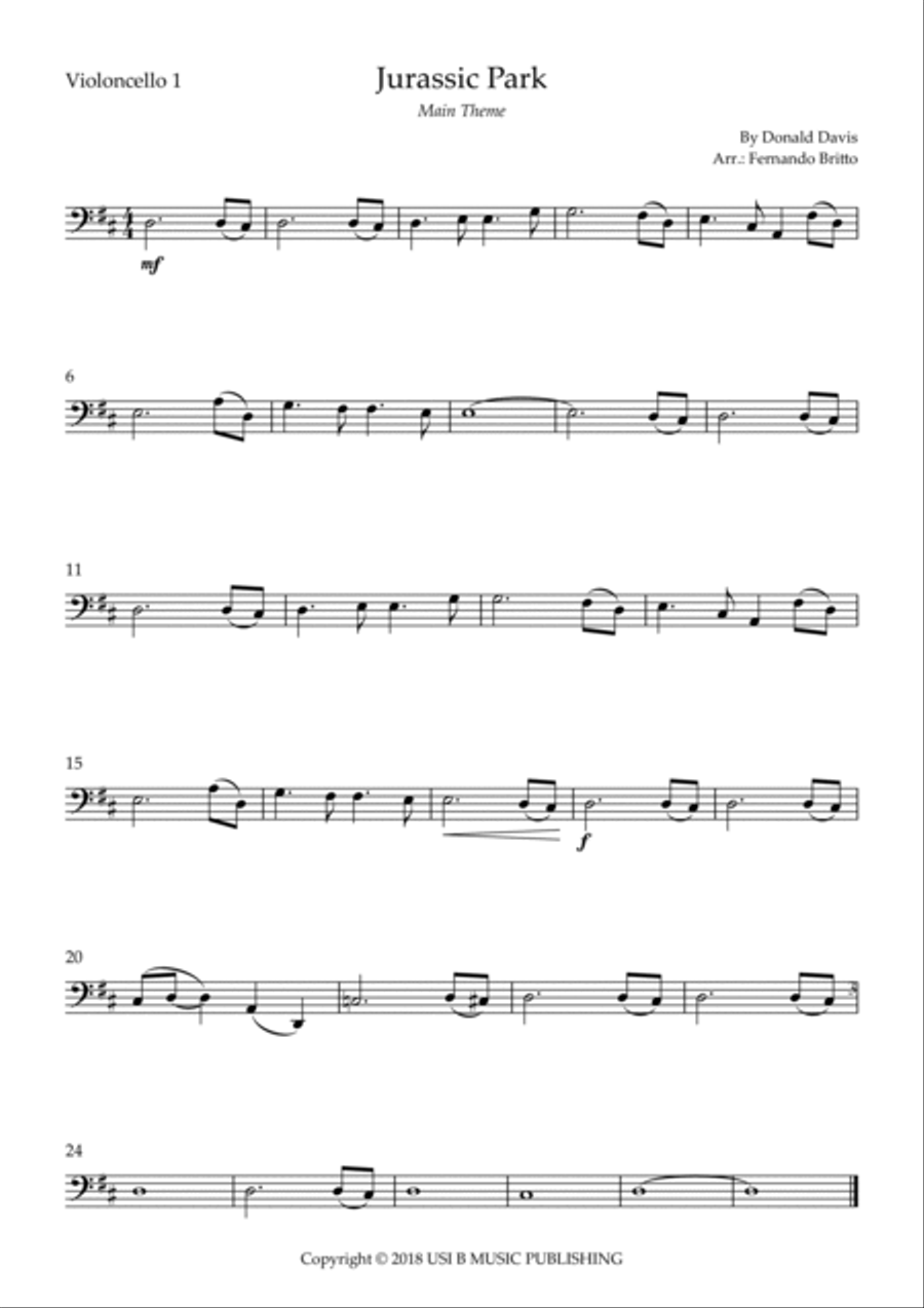Jurassic Park Iii String Trio scores gallery preview page 3