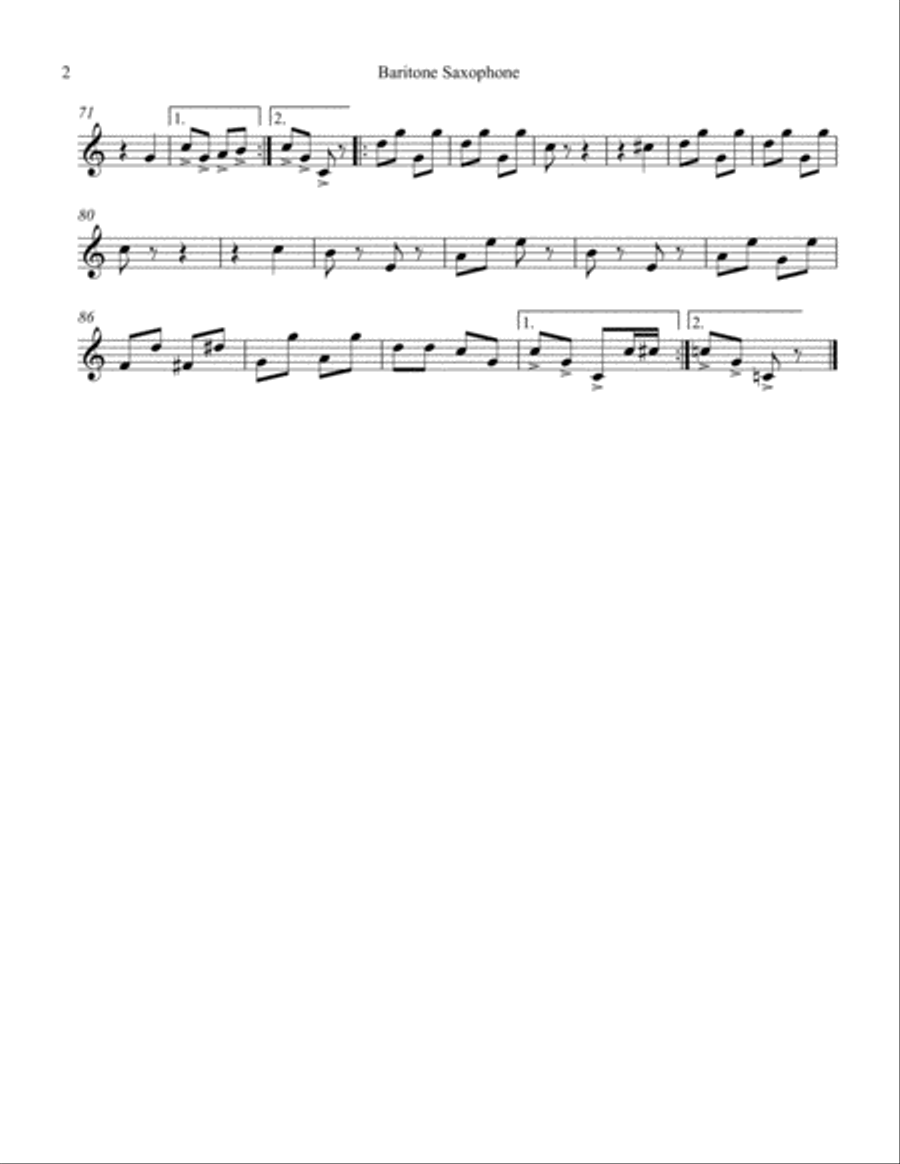 Country Club Woodwind Quartet scores gallery preview page 5