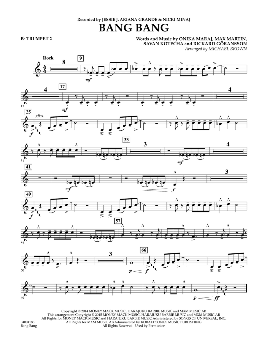 Bang Bang - Bb Trumpet 2