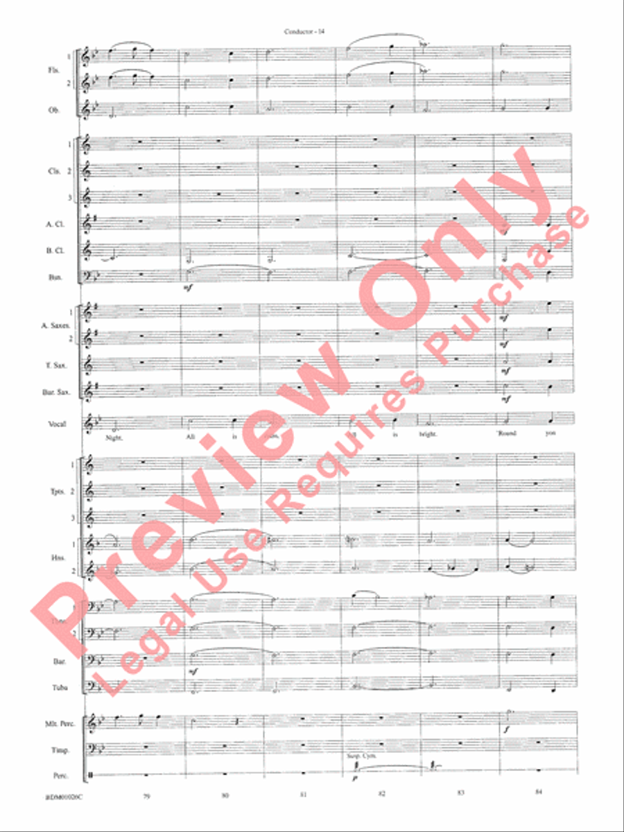 The Ultimate Christmas Sing-Along Concert Band scores gallery preview page 16