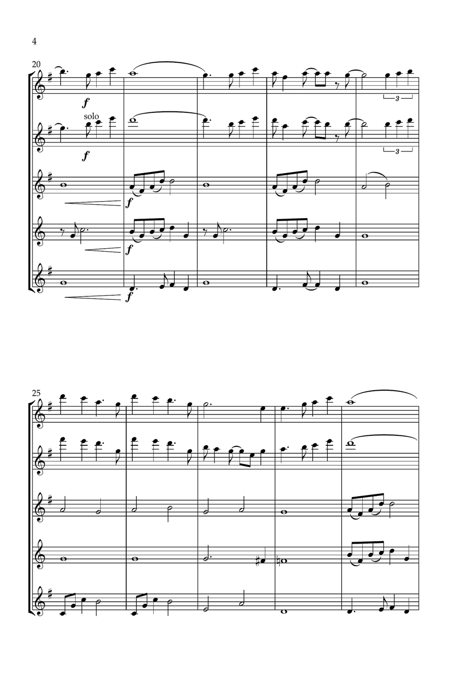 A Whole New World Woodwind Quintet scores gallery preview page 4