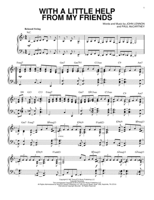 With A Little Help From My Friends [Jazz version] (arr. Brent Edstrom)