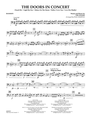 The Doors in Concert (arr. Paul Murtha) - Bassoon
