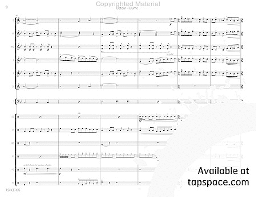 Detour Percussion Ensemble scores gallery preview page 13
