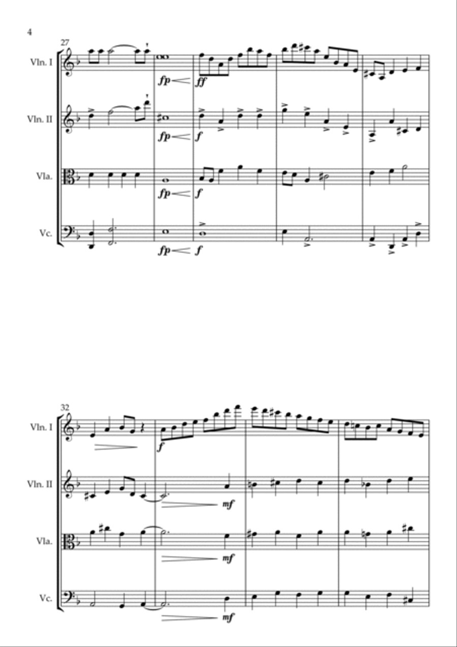 String Quartet No. 1 String Quartet scores gallery preview page 4