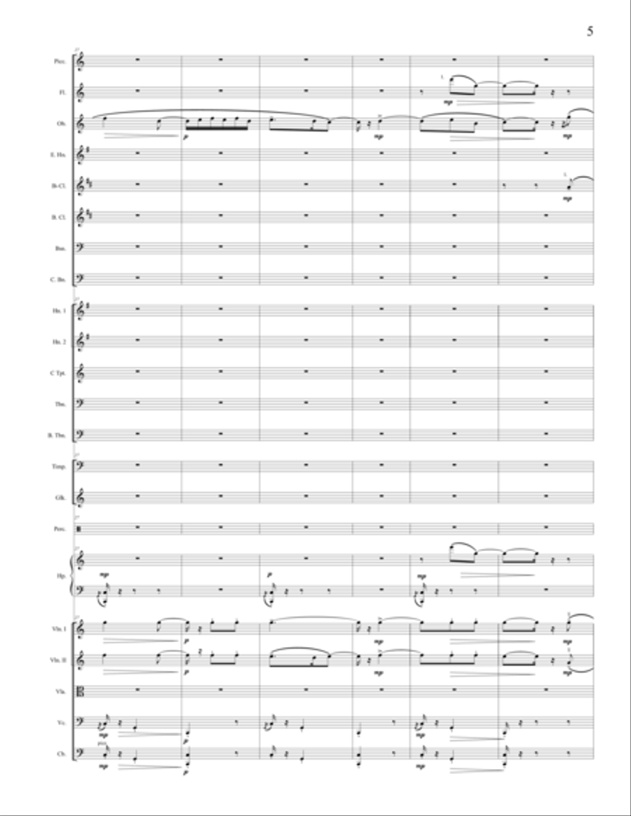 E. Chabrier - Impromptu, orchestrated by A. Leytush Full Orchestra scores gallery preview page 5