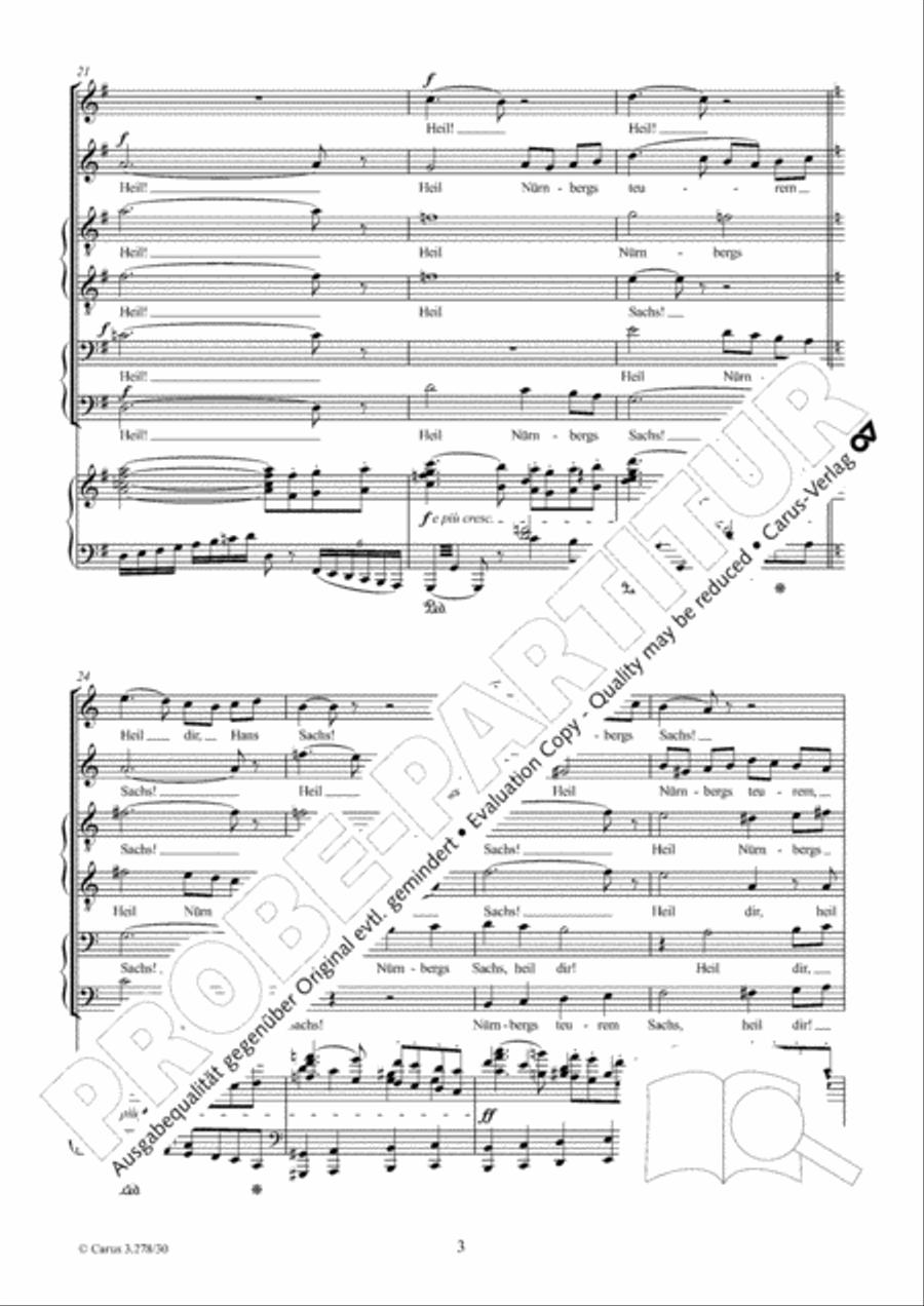Wach auf! Es nahet gen den Tag Choir scores gallery preview page 4