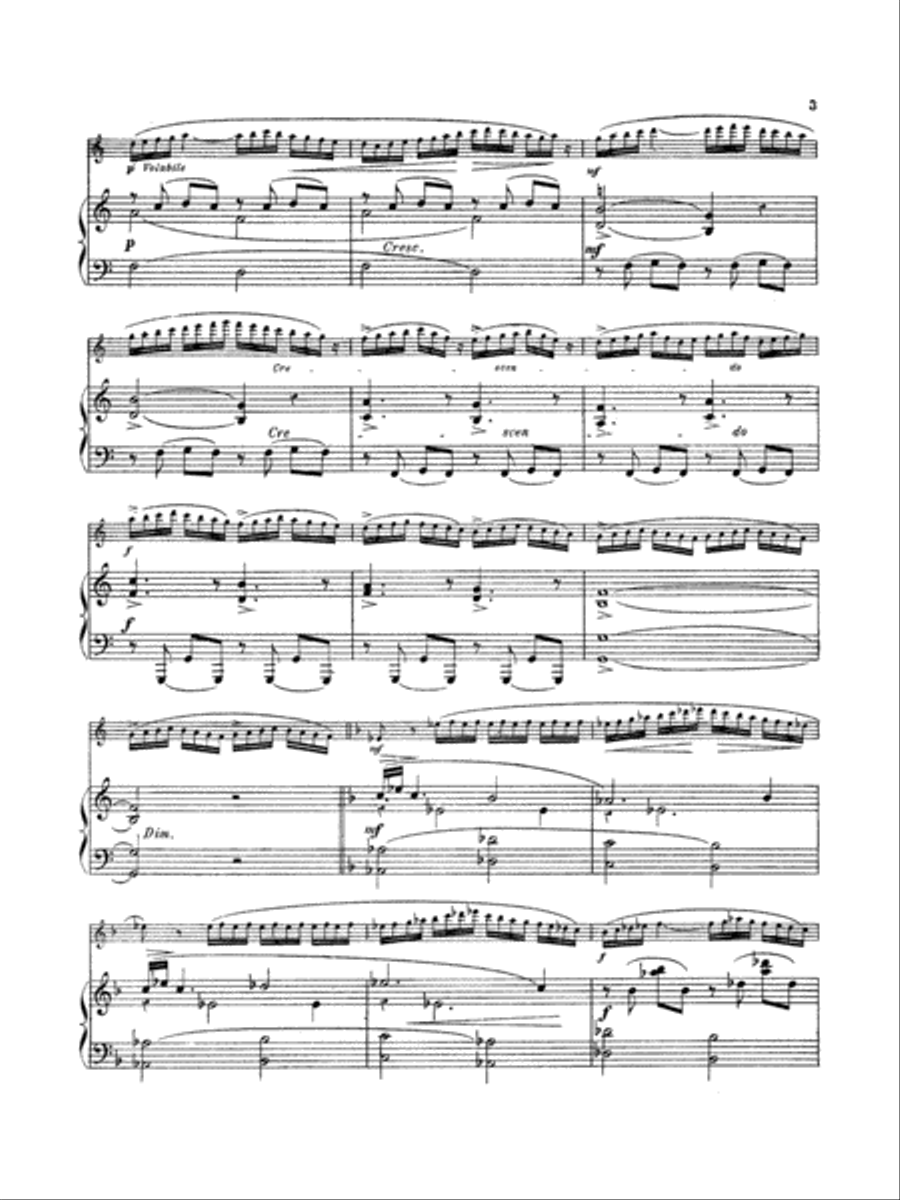 Mouquet: La Flute de Pan, Op. 15 Flute scores gallery preview page 5