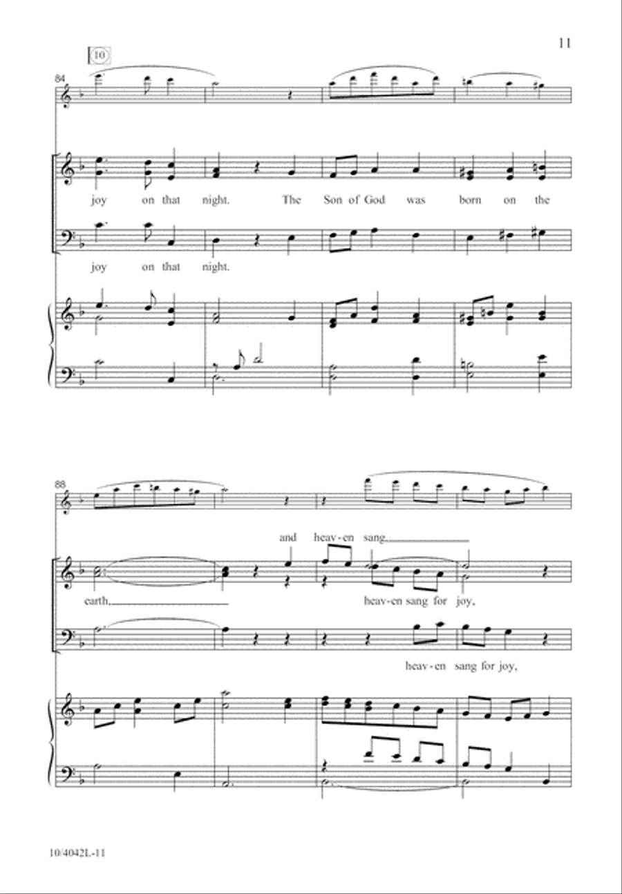 Heaven Sang for Joy Heaven Sang for Joy 3-Part scores gallery preview page 12