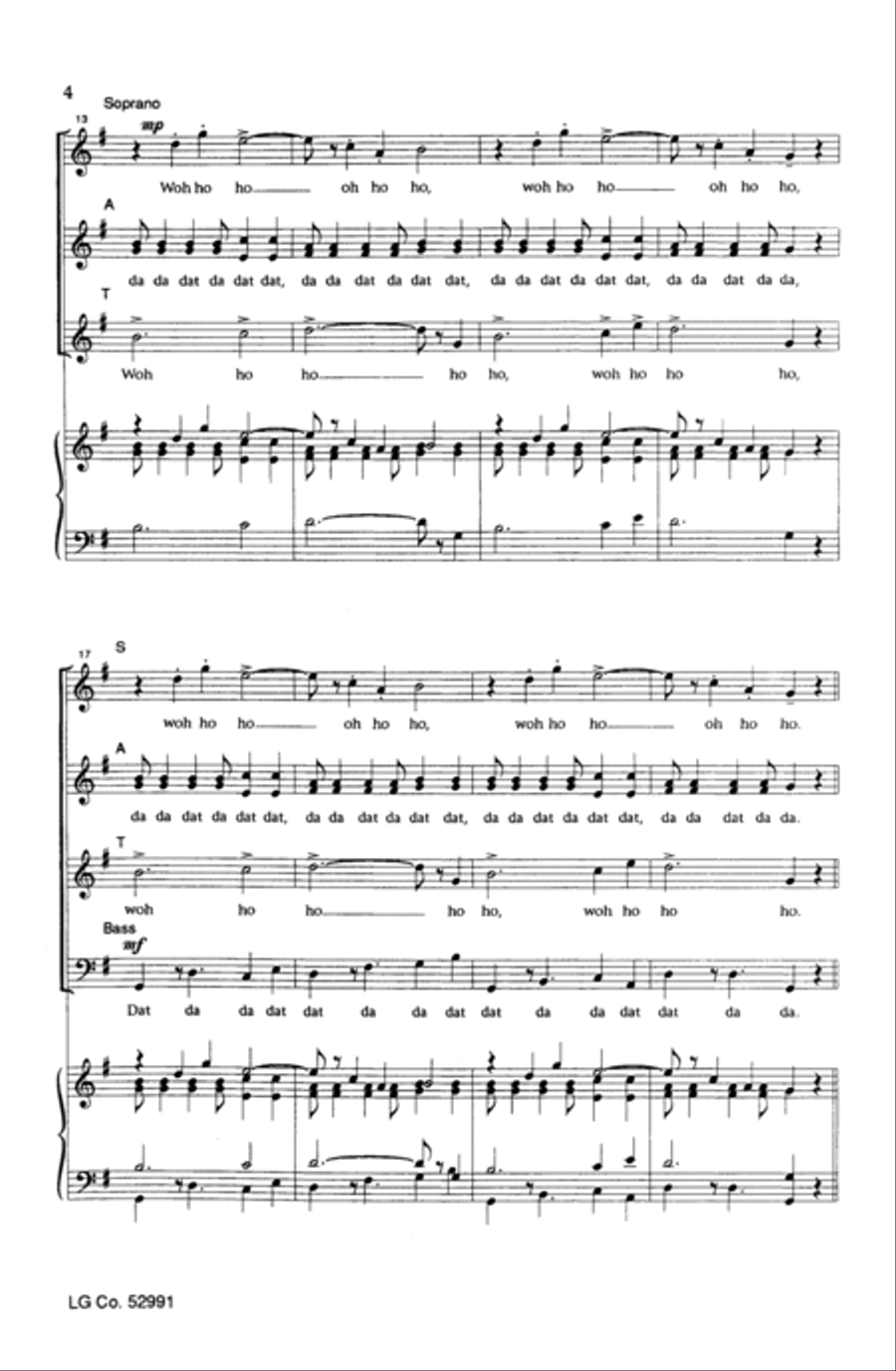 Turn the World Around 4-Part scores gallery preview page 20