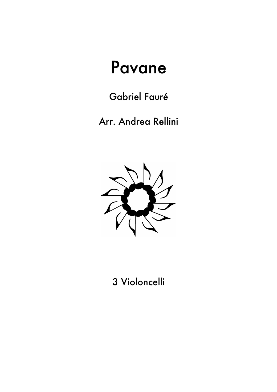 Pavane ( 3 Cellos) String Quartet scores gallery preview page 1