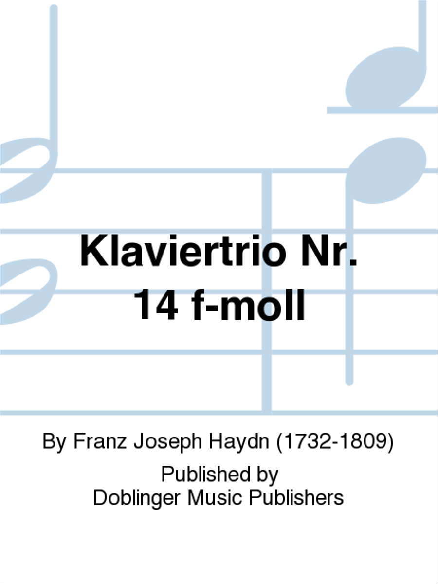 Klaviertrio Nr. 14 f-moll Piano Trio scores gallery preview page 1