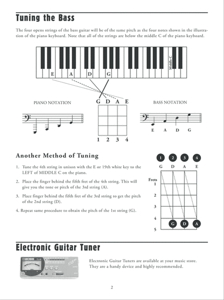 Left-Handed Bass Chord Picture Book Bass Guitar scores gallery preview page 3