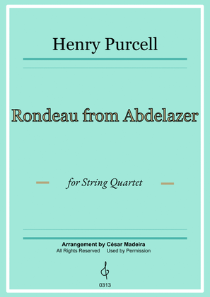Book cover for Rondeau from Abdelazer - String Quartet (Full Score and Parts)