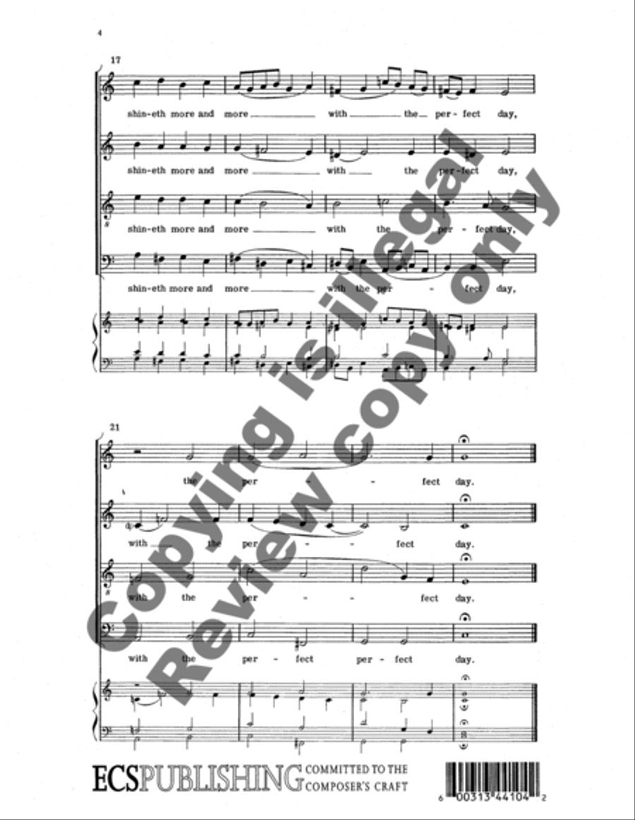 Arise, Shine & The Path of the Just 4-Part scores gallery preview page 8