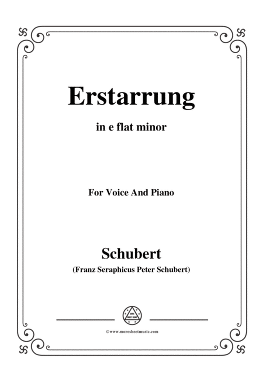 Schubert-Erstarrung,from 'Winterreise',Op.89(D.911) No.4,in e flat minor,for Voice&Piano image number null